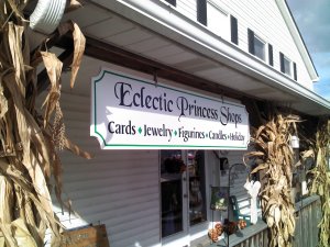 The front of our, now closed, gift shop.