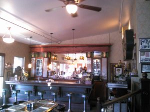 The interior of the Busy Bee Cafe.