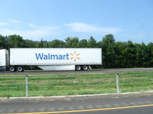 This sight is native to this area--we are in Walmart Country. Not near Bentonville, but close enough.