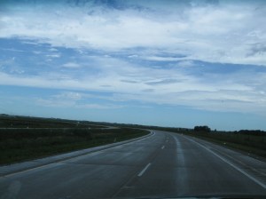 The sky then turned very blue.