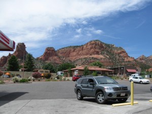 Here is Devi loving the view.